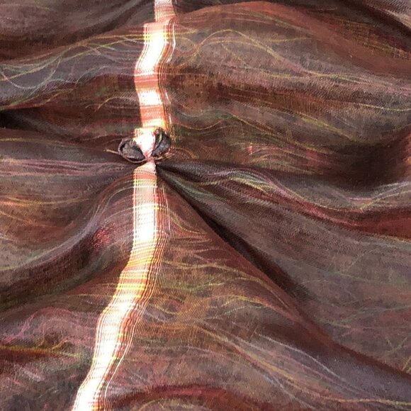 Handcrafted Rosette Tie Dye Silk Scarf - Picture 6 of 9